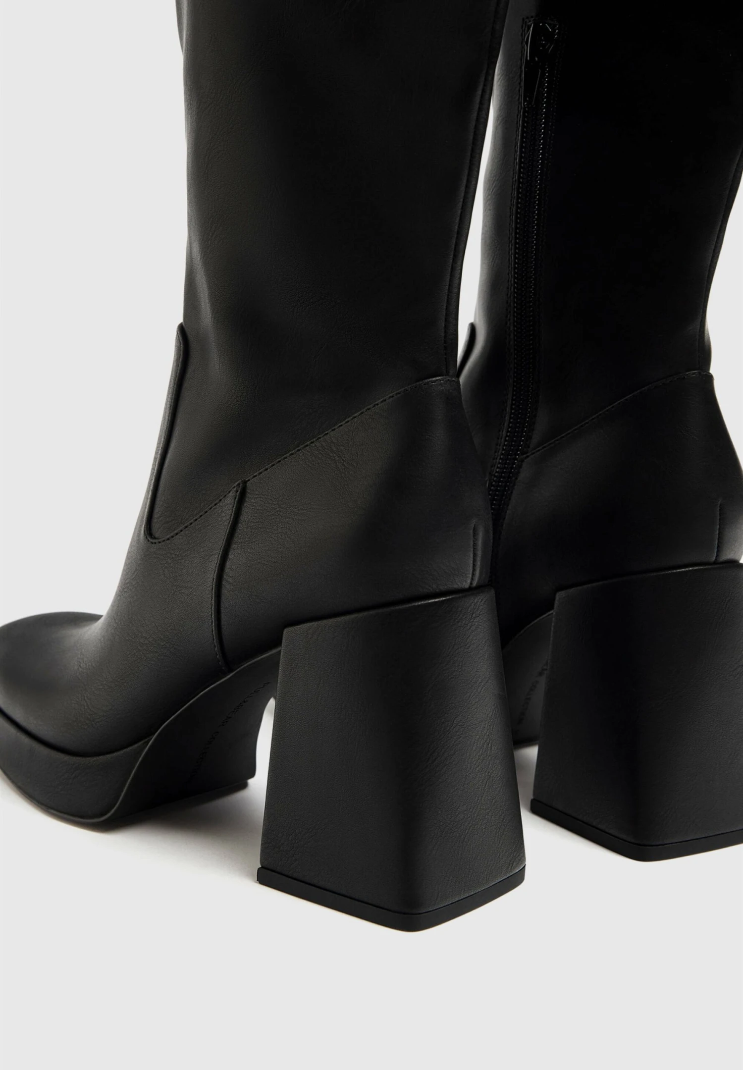 PULL & BEAR Laarzen Met Hoge Hak - Black - Afbeelding 4