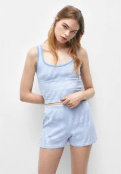 PULL & BEAR Striped- Pyjamabroek - Light Blue
