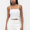 PULL & BEAR With Frills - Top - White