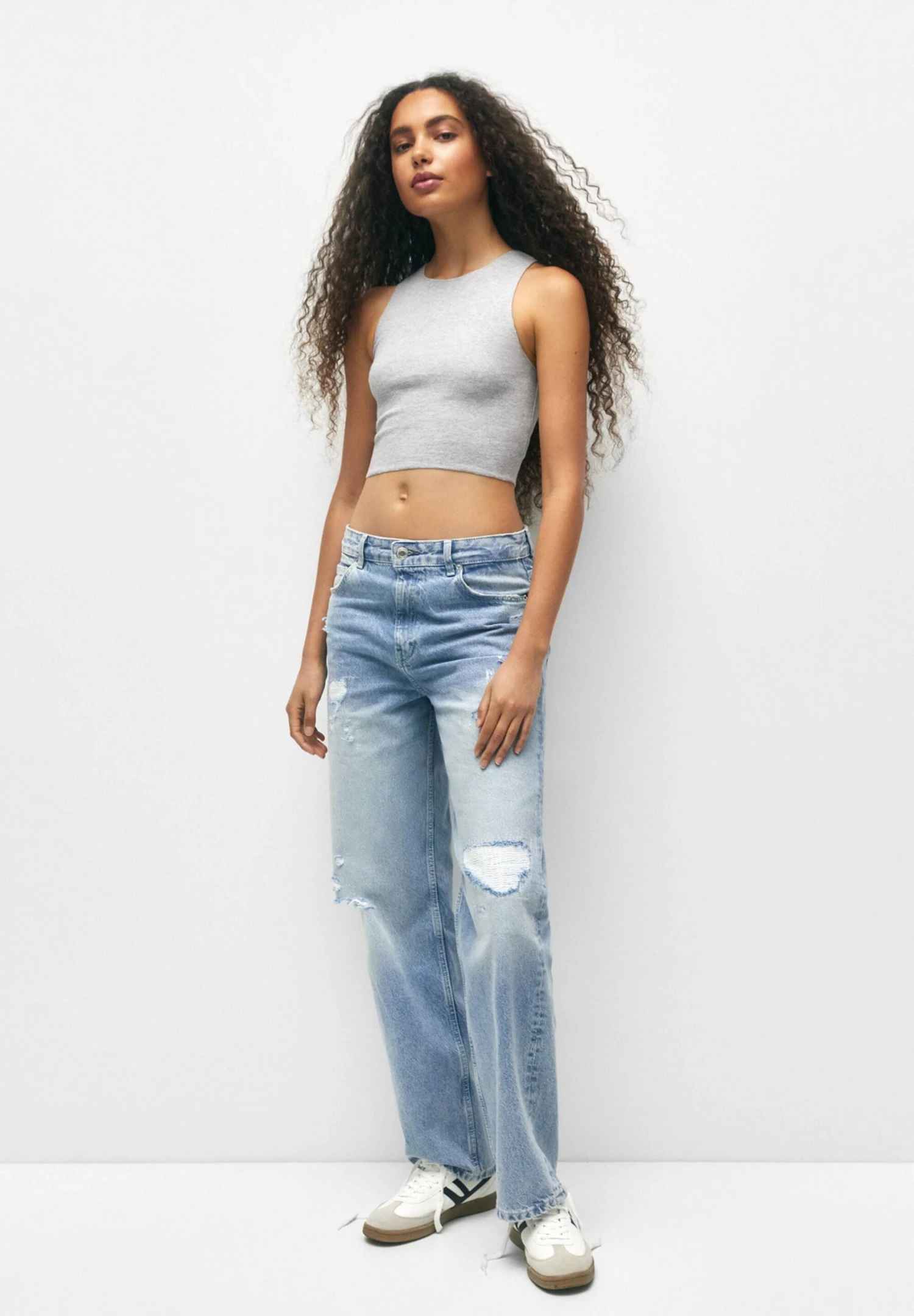 PULL & BEAR Basic 3 Pack - Top - Grey - Afbeelding 2