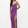 PULL & BEAR Long With Slit - Maxi-Jurk - Lilac
