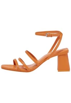PULL & BEAR Strappy Heeled - Sandalen - Orange