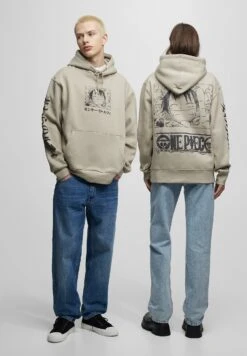 PULL & BEAR Hoodie - Hoodie - Mottled Beige