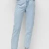 PULL & BEAR Mom - Jeans Tapered Fit - Stone Blue Denim