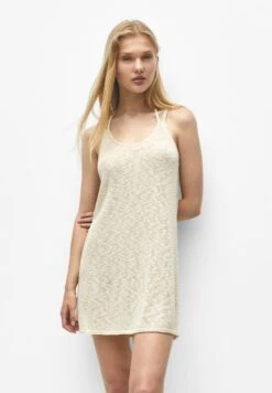 PULL & BEAR Short- Gebreide Jurk - Sand