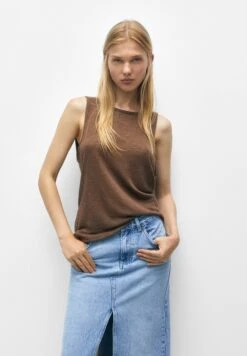 PULL & BEAR Top - Brown