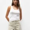 PULL & BEAR Mid-Rise Bermuda - Jeansshort - Stone