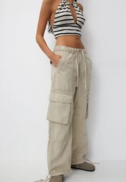 PULL & BEAR Cargobroek - Sand