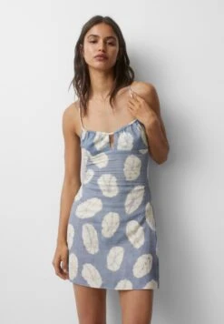 PULL & BEAR Printed - Short - Jurk - Blue