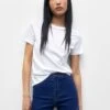 PULL & BEAR High-Waist- Jeansshort - Dark Blue Denim