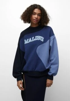 PULL & BEAR Crew Neck- Sweater - Blue