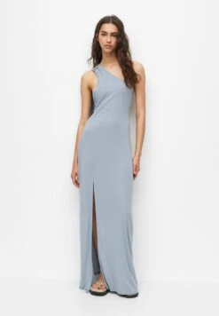 PULL & BEAR Long Asymmetric With A Detail - Maxi-Jurk - Light Grey