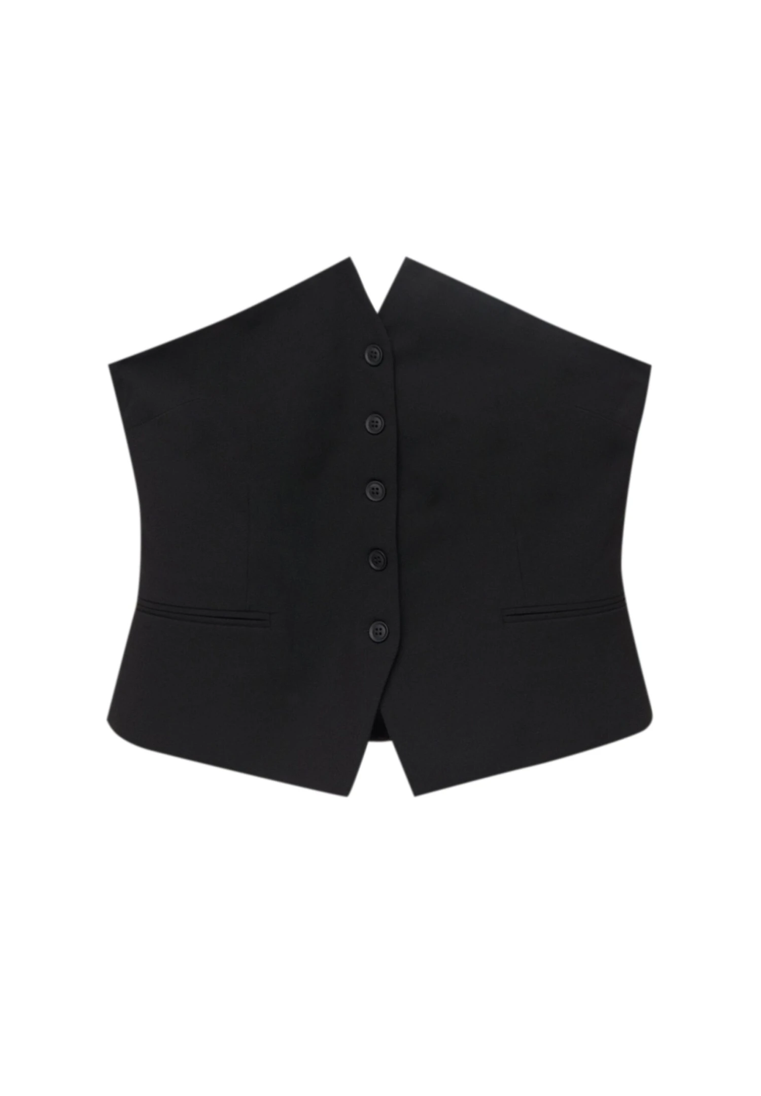 PULL & BEAR Smart Strapless - Top - Black - Afbeelding 5