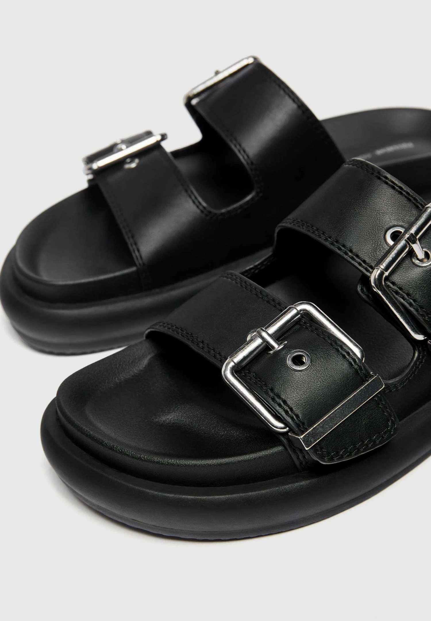 PULL & BEAR Muiltjes Met Hak - Black - Afbeelding 6