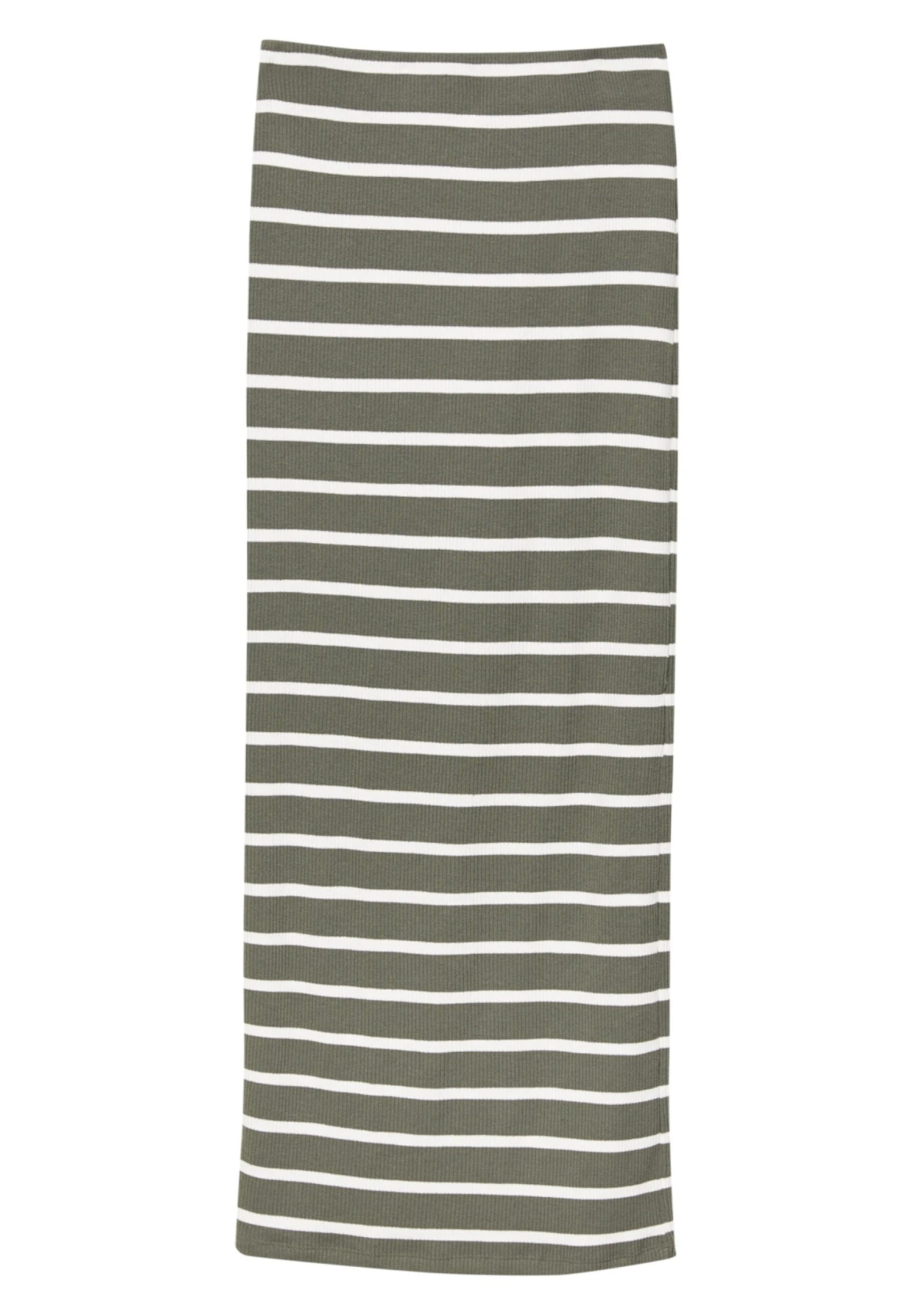 PULL & BEAR Long Striped - Maxirok - Khaki - Afbeelding 5