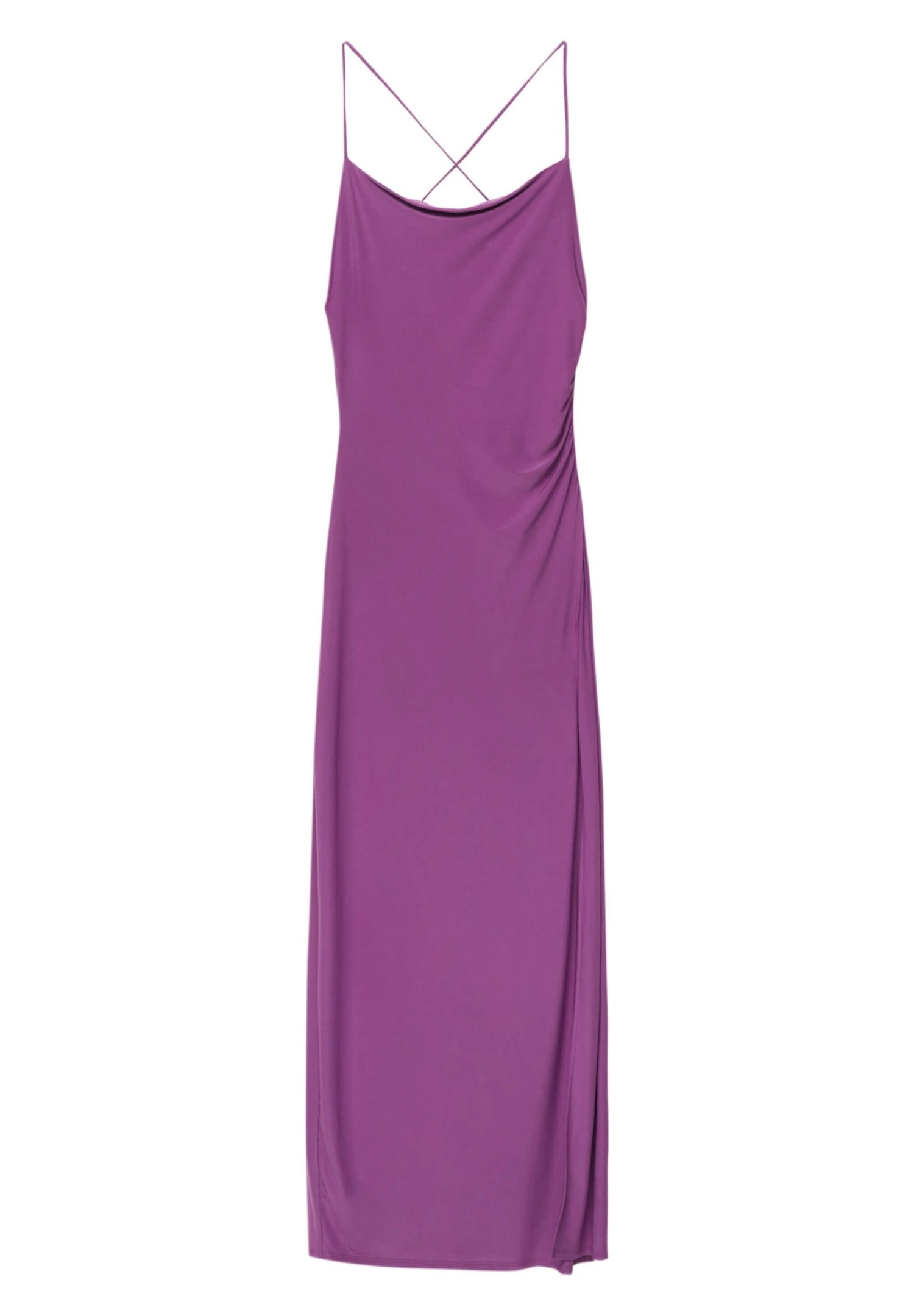 PULL & BEAR Long With Slit - Maxi-Jurk - Lilac - Afbeelding 6