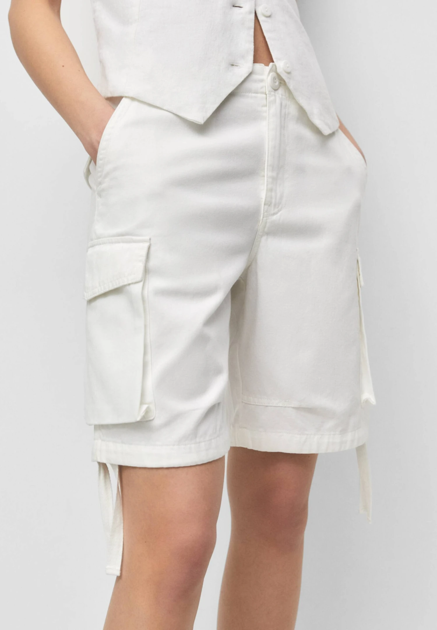 PULL & BEAR Bermuda- Shorts - Beige - Afbeelding 4