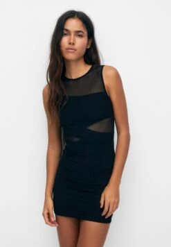 PULL & BEAR With Cut Out Detail - Etui-Jurk - Black