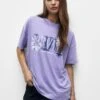 PULL & BEAR Nirvana - T-Shirt Print - Mauve