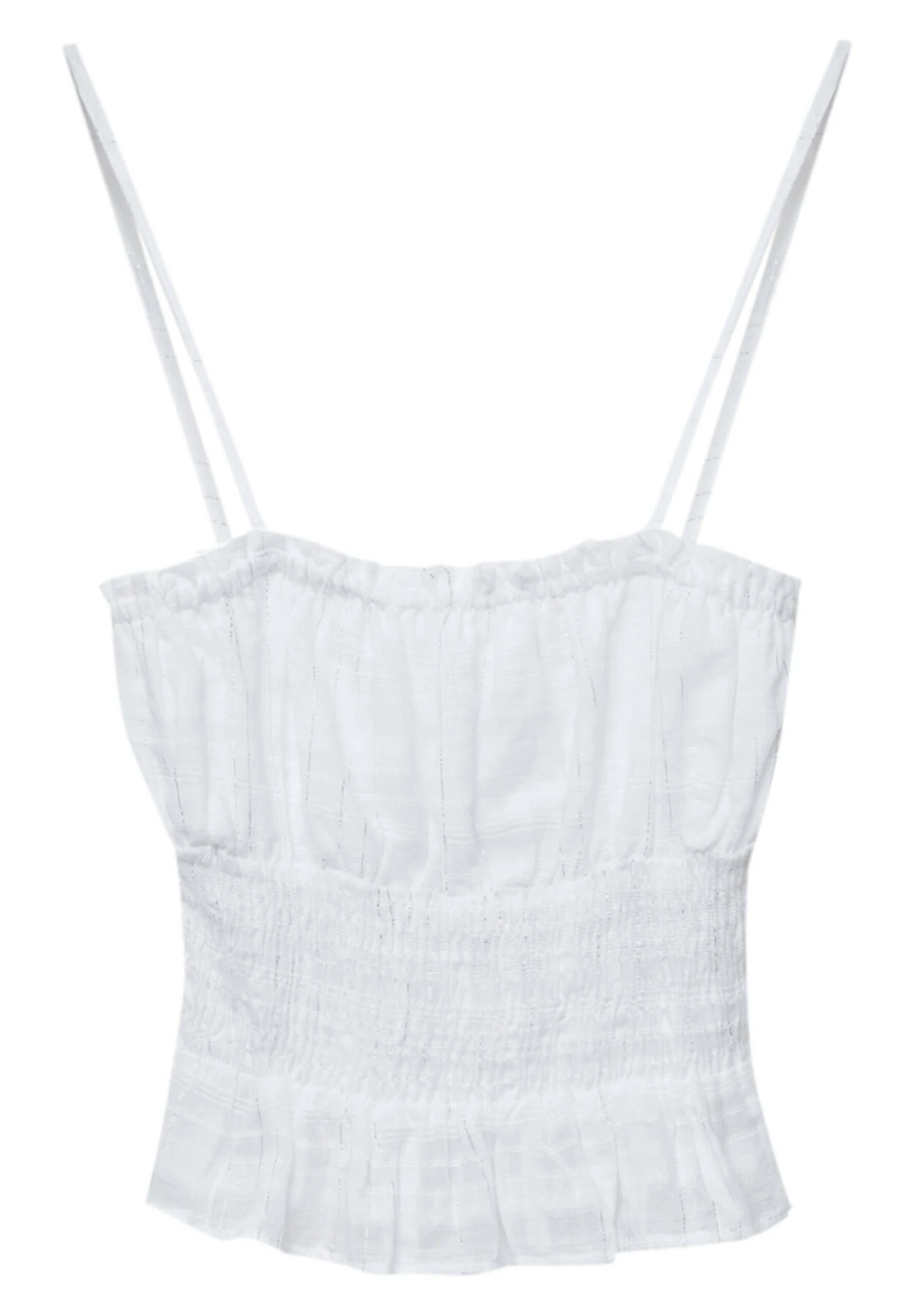 PULL & BEAR With Frills - Top - White - Afbeelding 6