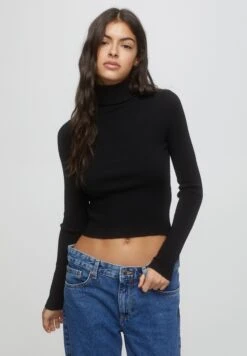 PULL & BEAR Turtleneck - Trui - Black