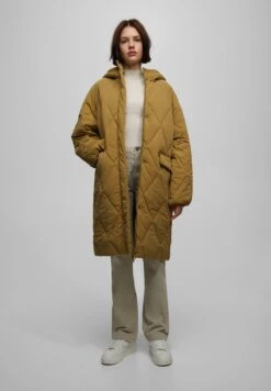 PULL & BEAR Long - Winterjas - Musturd Yellow