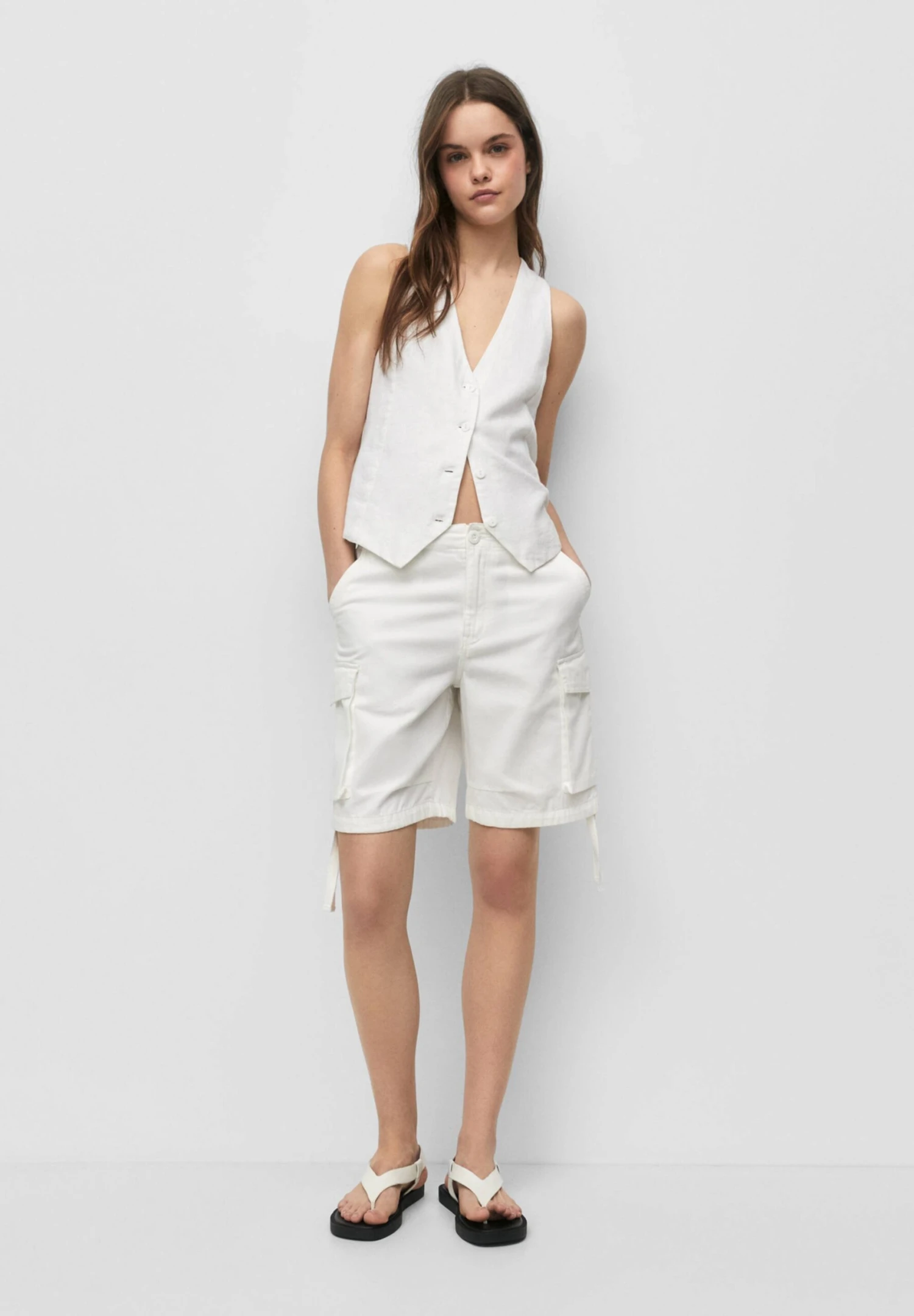 PULL & BEAR Bermuda- Shorts - Beige - Afbeelding 2