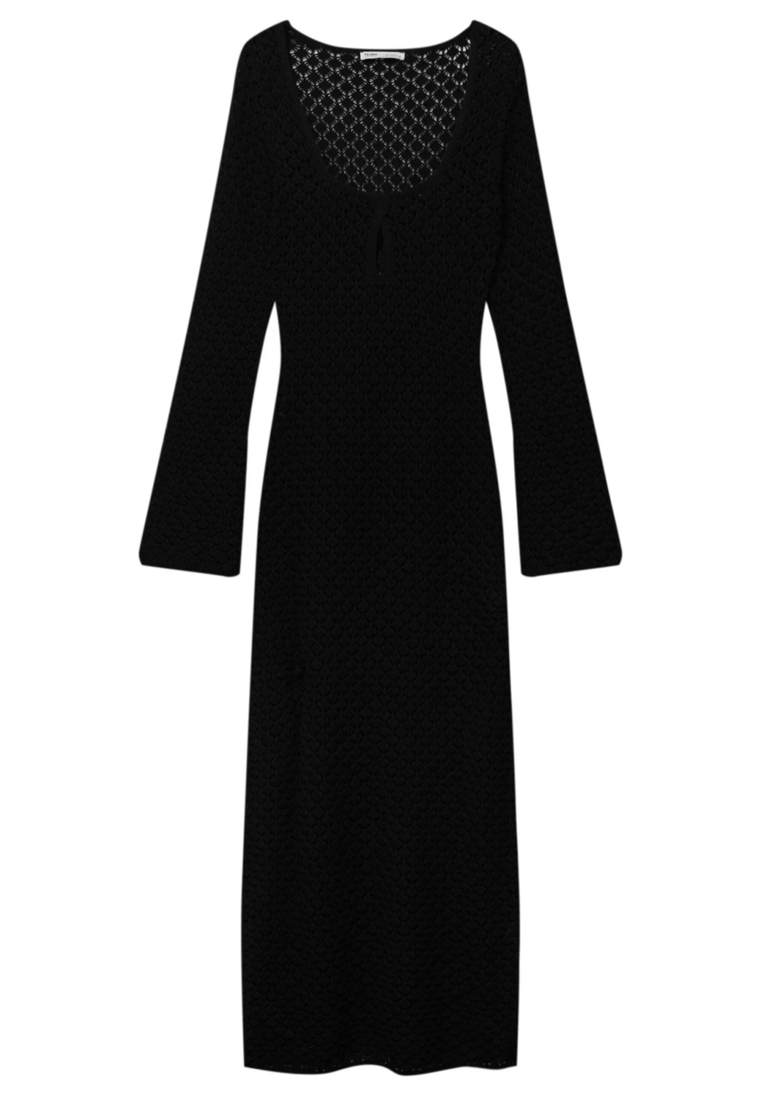 PULL & BEAR Long Open - Maxi-Jurk - Black - Afbeelding 5