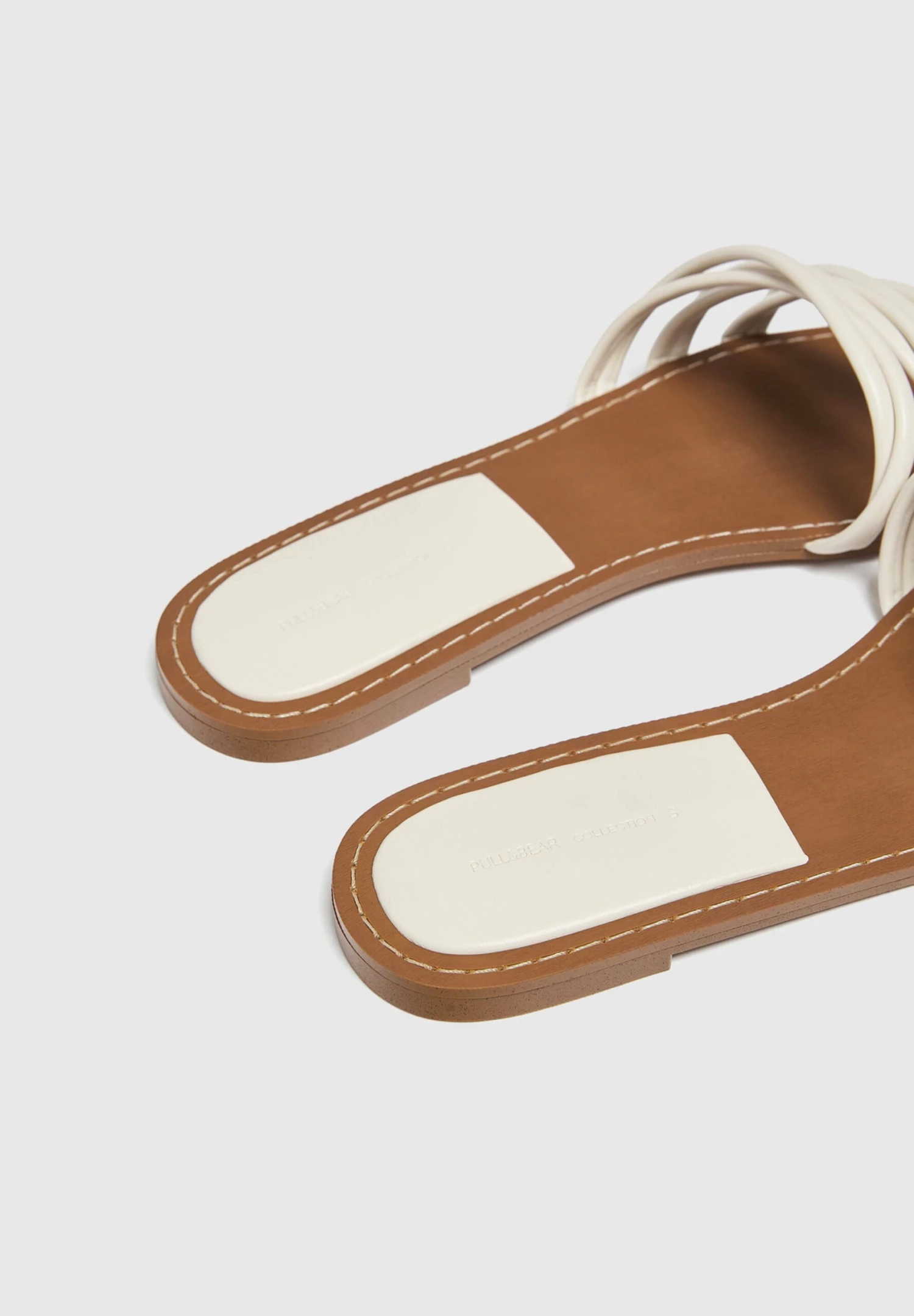 PULL & BEAR Strappy - Muiltjes - Nude - Afbeelding 4