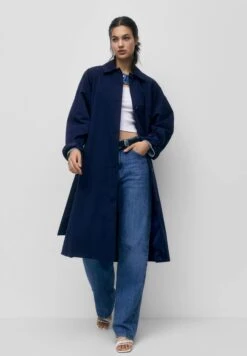 PULL & BEAR Oversized - Trenchcoat - Dark Blue