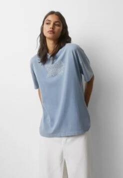 PULL & BEAR Short Sleeve Sunny Flavour - T-Shirt Print - Blue
