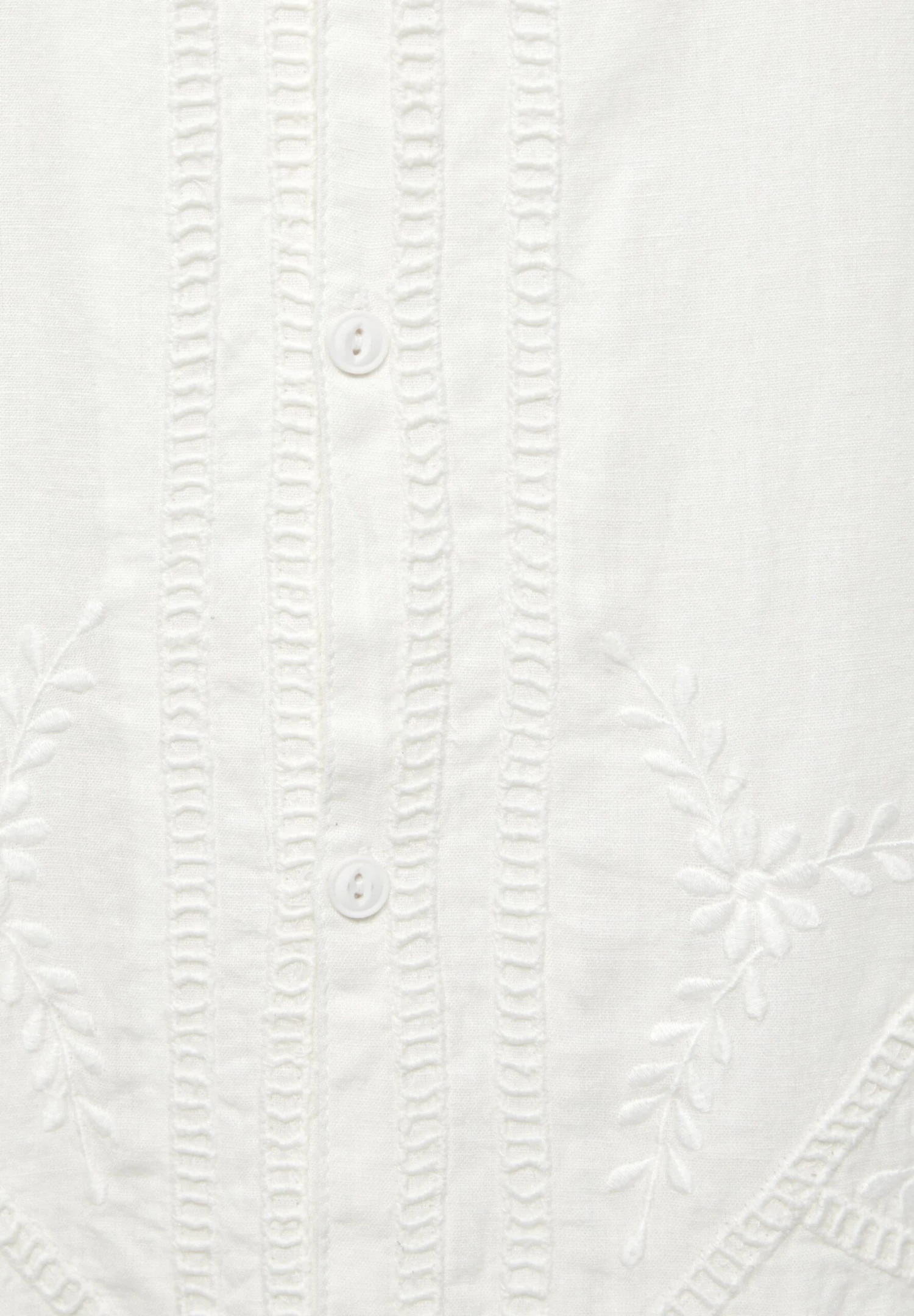 PULL & BEAR With Embroidered Detail - Overhemd - White - Afbeelding 11