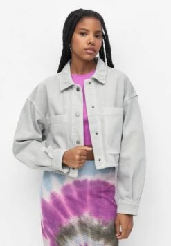 PULL & BEAR Cropped With Pockets - Lichte Jas - Off White