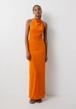 PULL & BEAR Long Halter- Maxi-Jurk - Orange