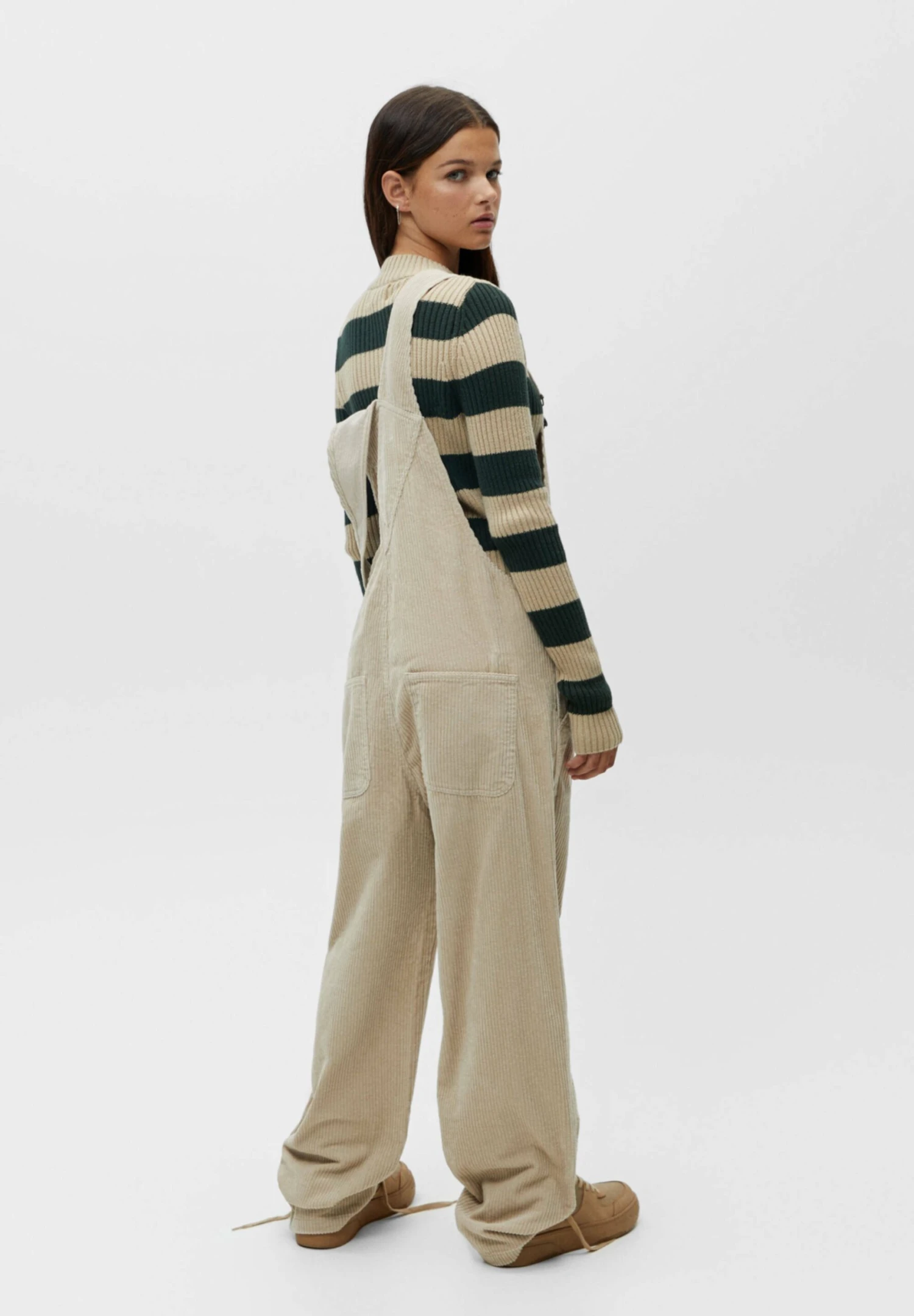 PULL & BEAR With Mock Neck Collar - Trui - Beige - Afbeelding 3