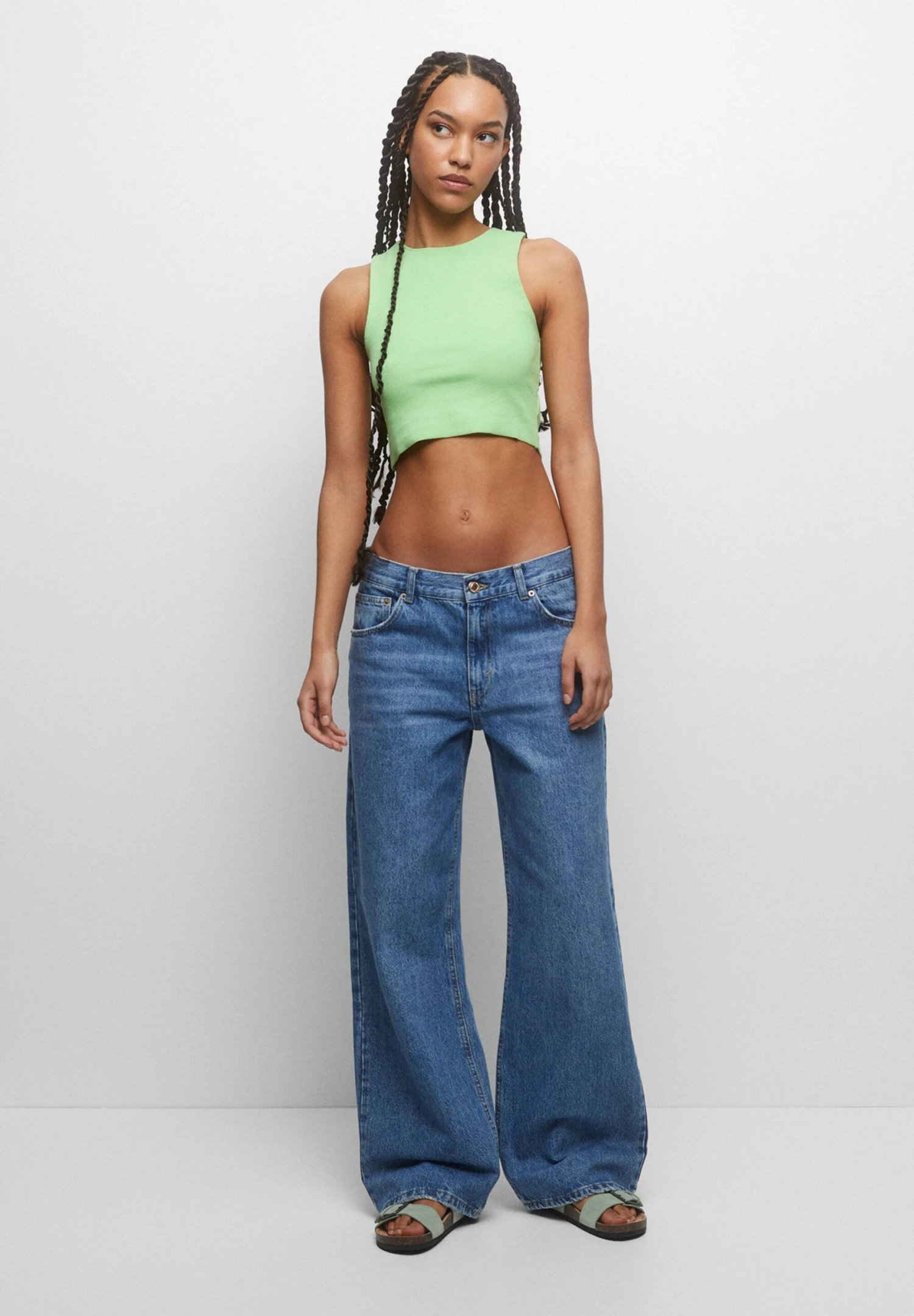 PULL & BEAR Basic 3 Pack - Top - Green - Afbeelding 2