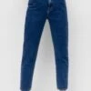 PULL & BEAR Mom - Jeans Tapered Fit - Dark Blue Denim
