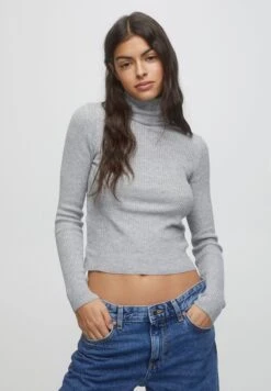 PULL & BEAR Turtleneck - Trui - Light Grey