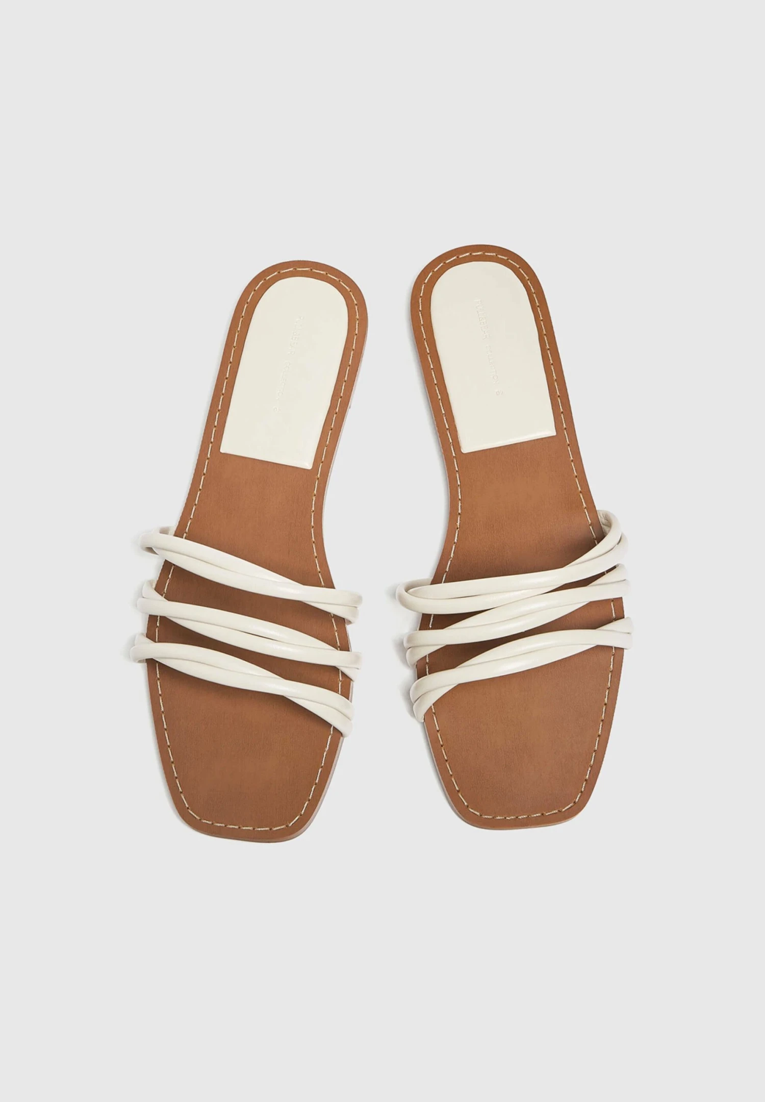 PULL & BEAR Strappy - Muiltjes - Nude - Afbeelding 3