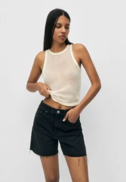 PULL & BEAR Bermuda- Jeansshort - Black