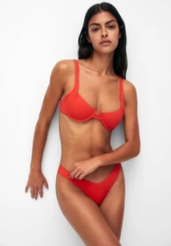 PULL & BEAR Basic Balconette- Bikinitop - Red