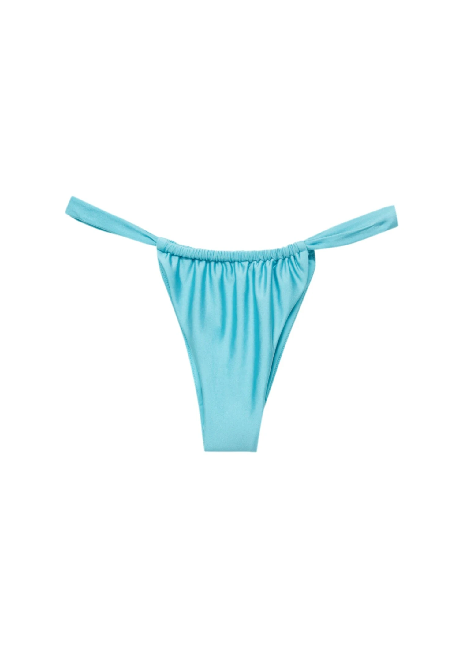 PULL & BEAR Wide Strap Shiny - Bikinibroekje - Blue - Afbeelding 4