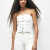 PULL & BEAR Corset - Top - White