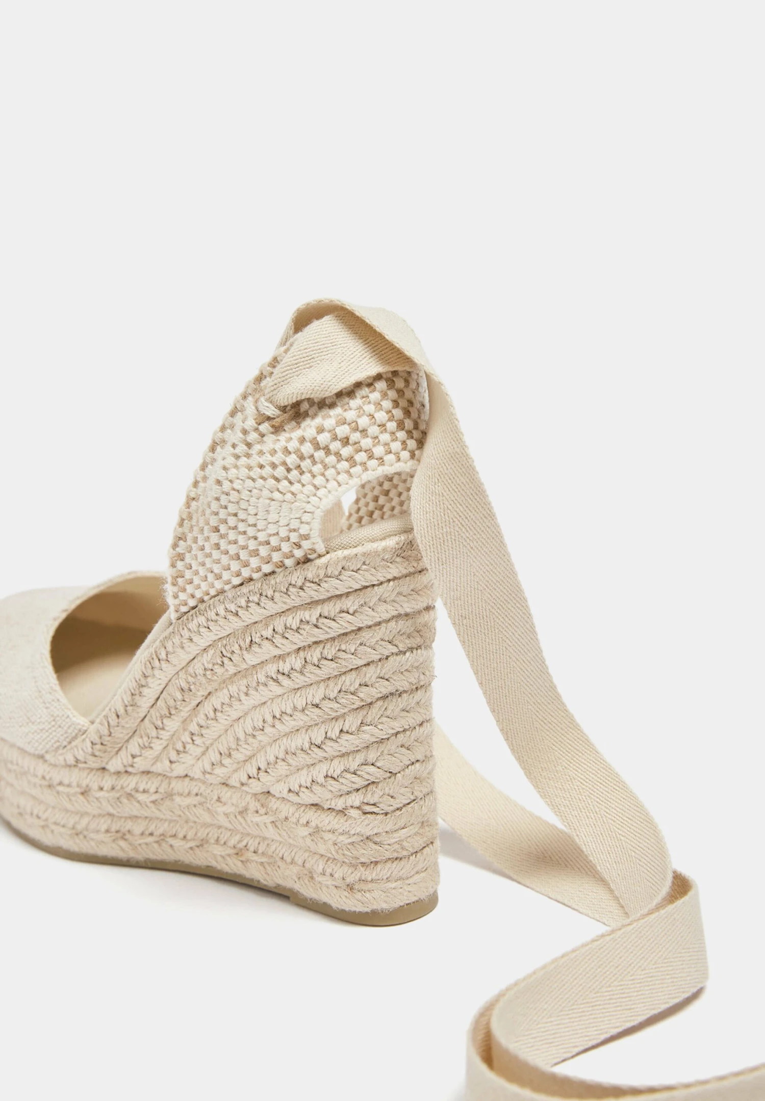 PULL & BEAR Tie-Up - Sandalen Met Hoge Hak - Nude - Afbeelding 4
