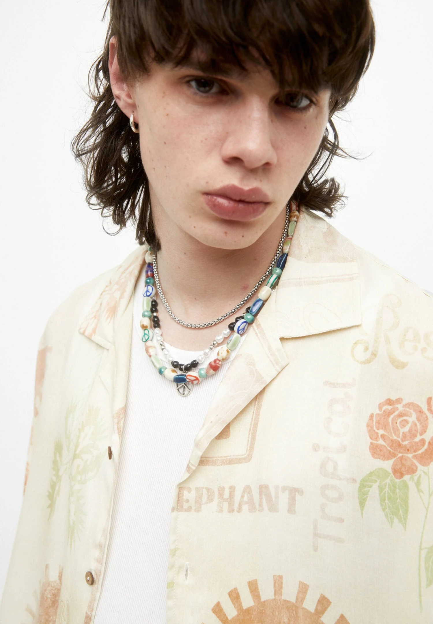 PULL & BEAR Print- Overhemd - White - Afbeelding 5