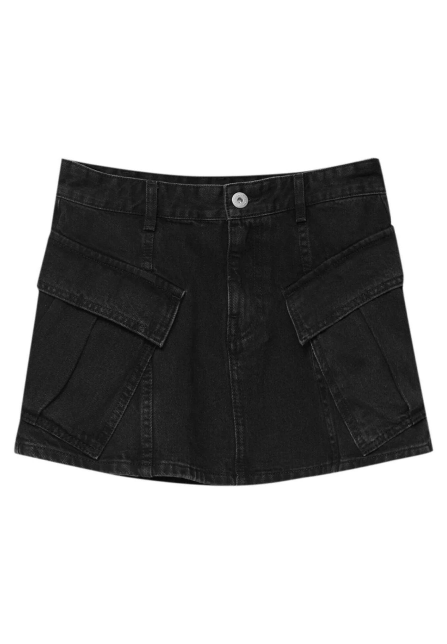PULL & BEAR With Pockets - A-Lijn Rok - Black - Afbeelding 5