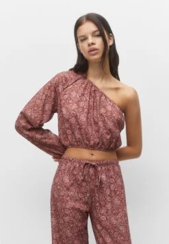 PULL & BEAR Asymmetric - Blouse - Red