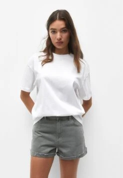 PULL & BEAR Mid-Rise Bermuda - Jeansshort - Dark Grey
