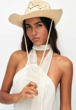 PULL & BEAR Cowboy With Drawstring - Hoed - Brown