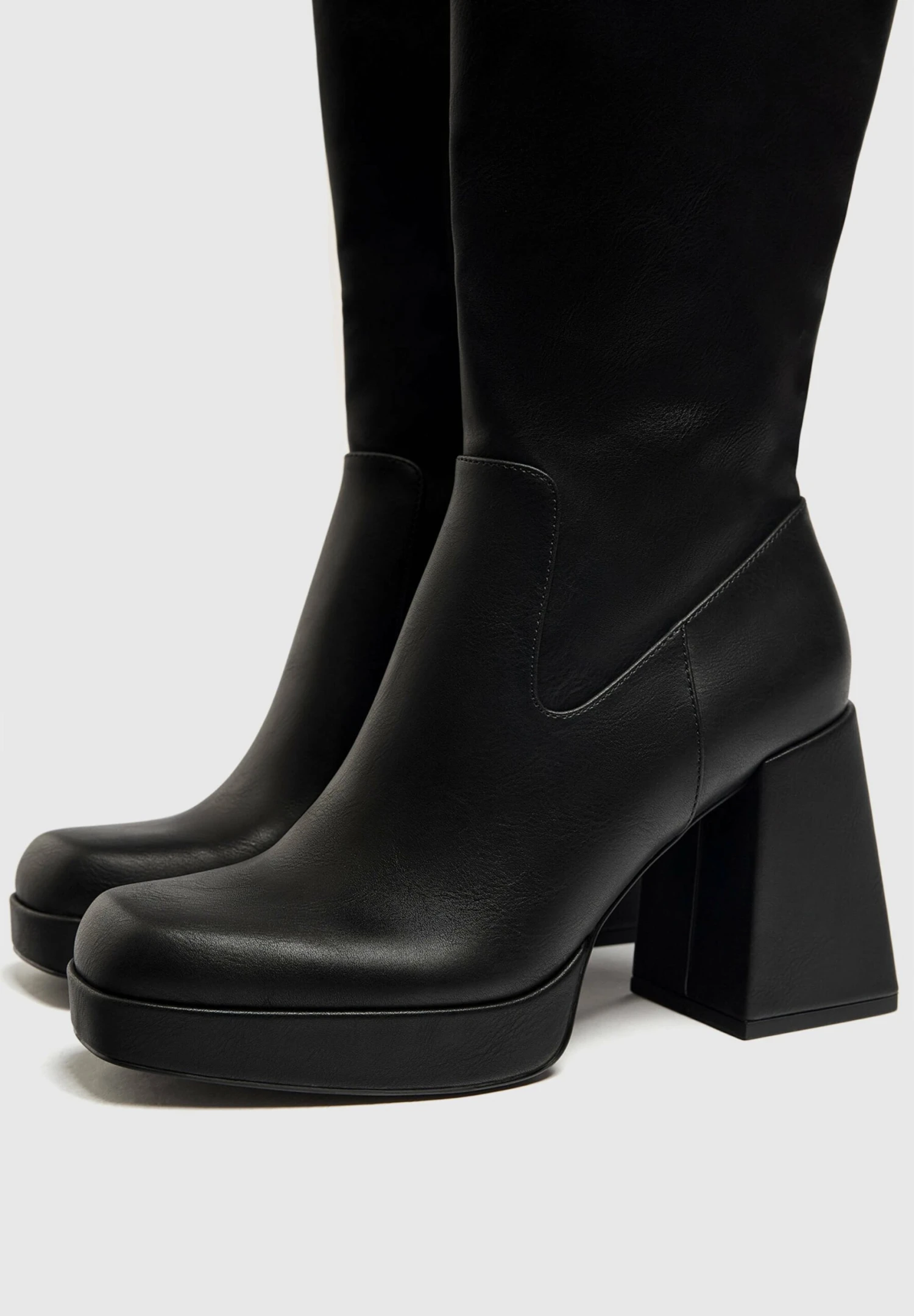 PULL & BEAR Laarzen Met Hoge Hak - Black - Afbeelding 6